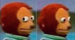 Monkey looking away meme template