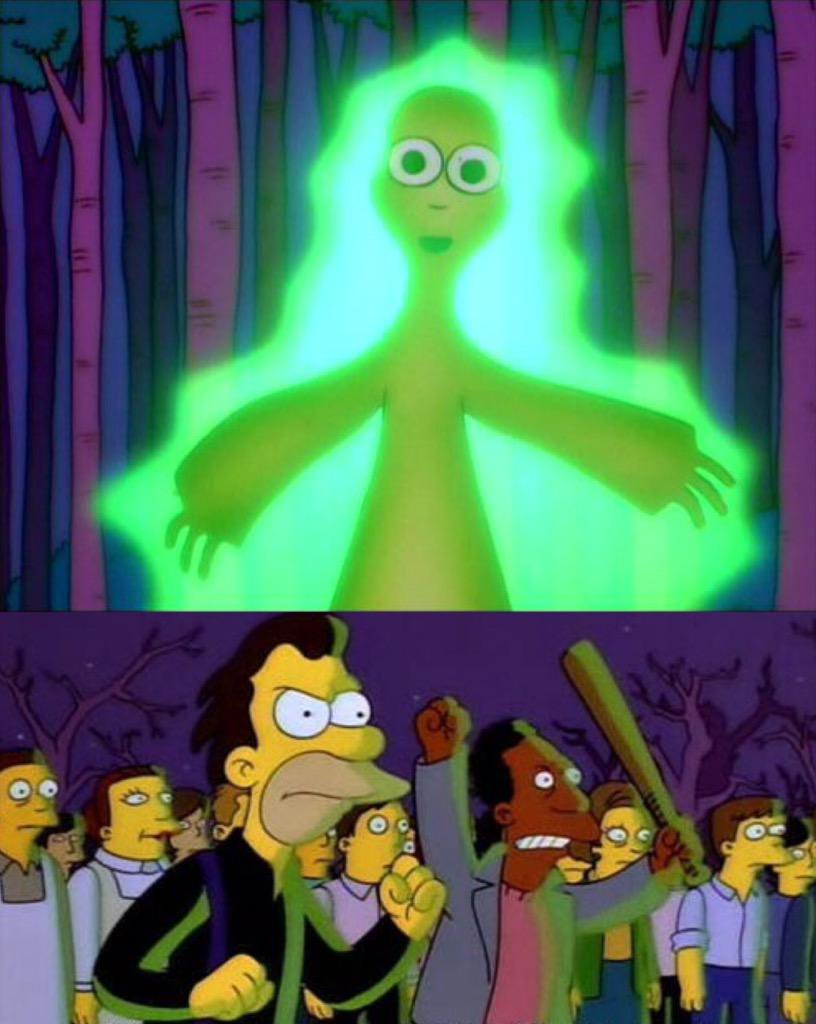 Mr Burns Alien Simpsons  meme template