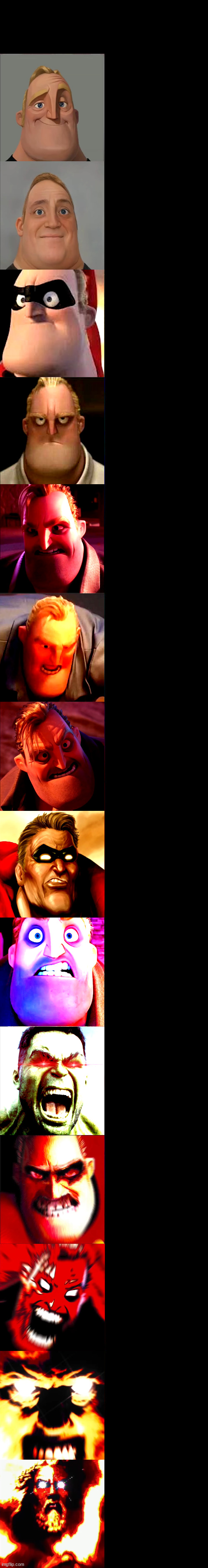 Mr. Incredible Becoming Angry Extended  meme template