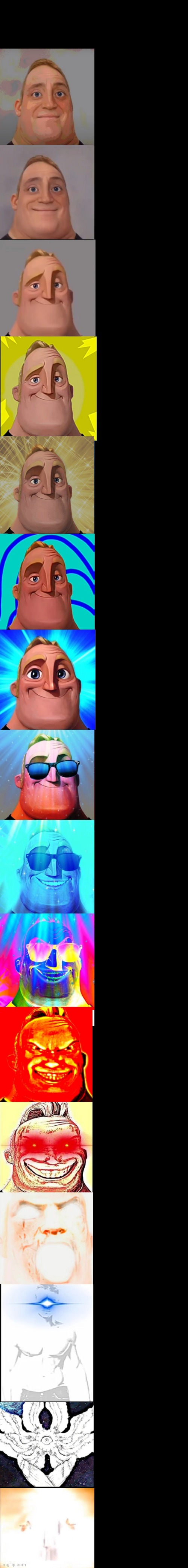 Mr. Incredible becoming canny 1st extention  meme template