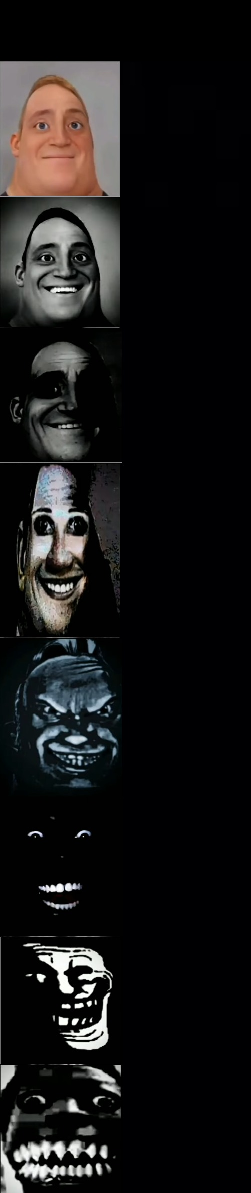 Mr Incredible Becoming Demonic  meme template