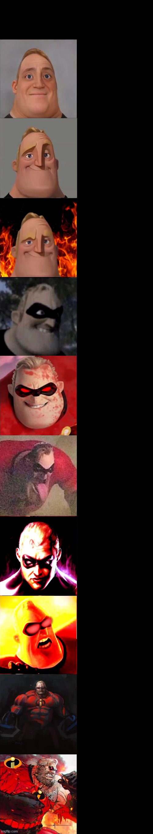 Mr. Incredible Becoming Evil  meme template