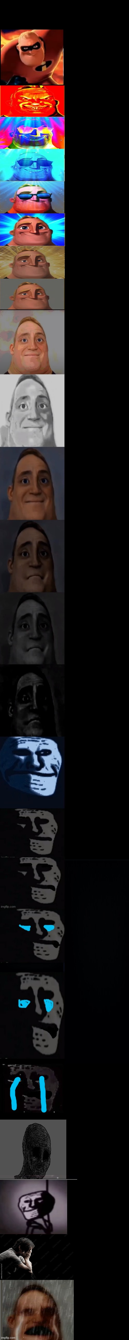 Mr incredible becoming sad 3rd extension  meme template