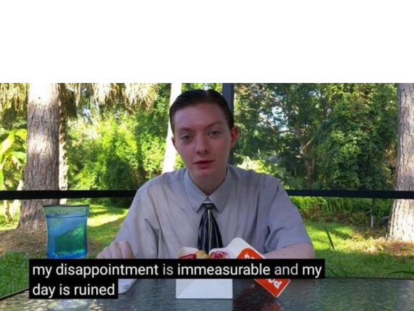 My day is ruined  meme template