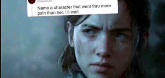 Name a character that went thru more pain her. i´ll wait  meme template
