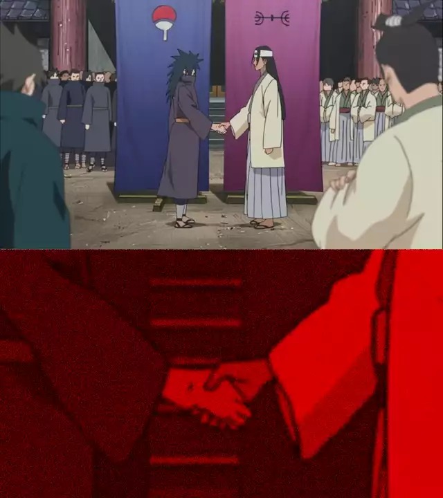 Naruto Handshake Meme Template meme template