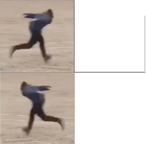Naruto Runner Drake (Flipped)  meme template