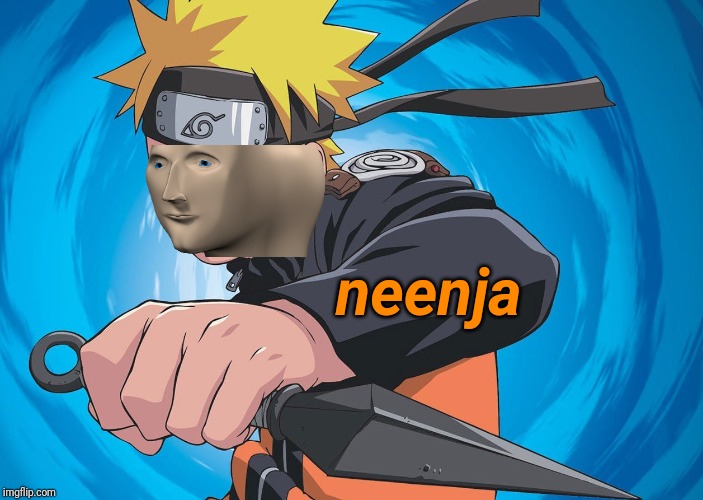 Naruto Stonks  meme template