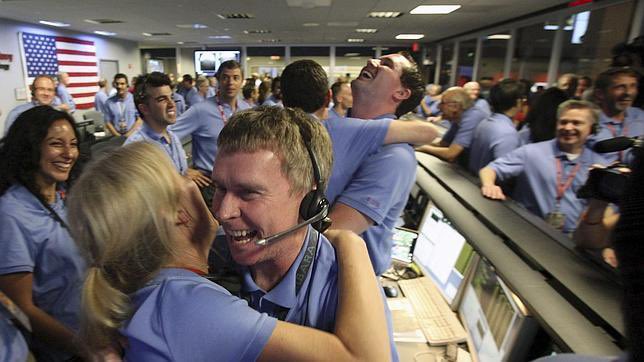 Nasa employee hugging  meme template