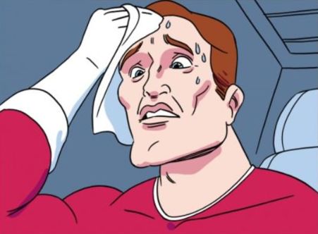 Nervous Sweating  meme template