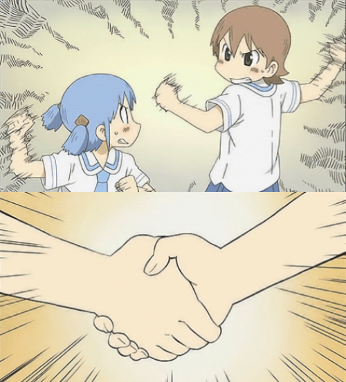 nichijou agree  meme template