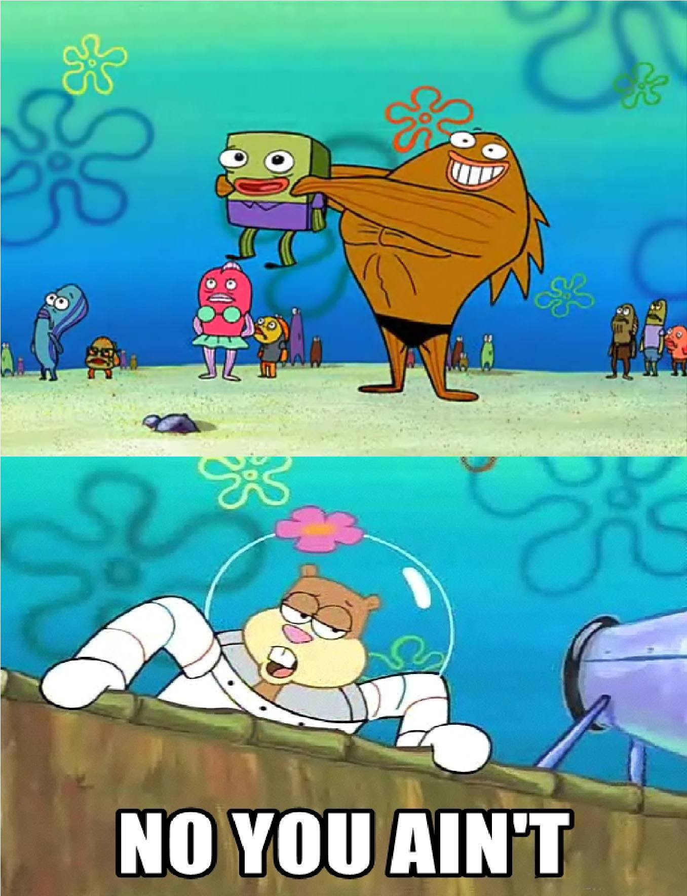 No you Aint  meme template