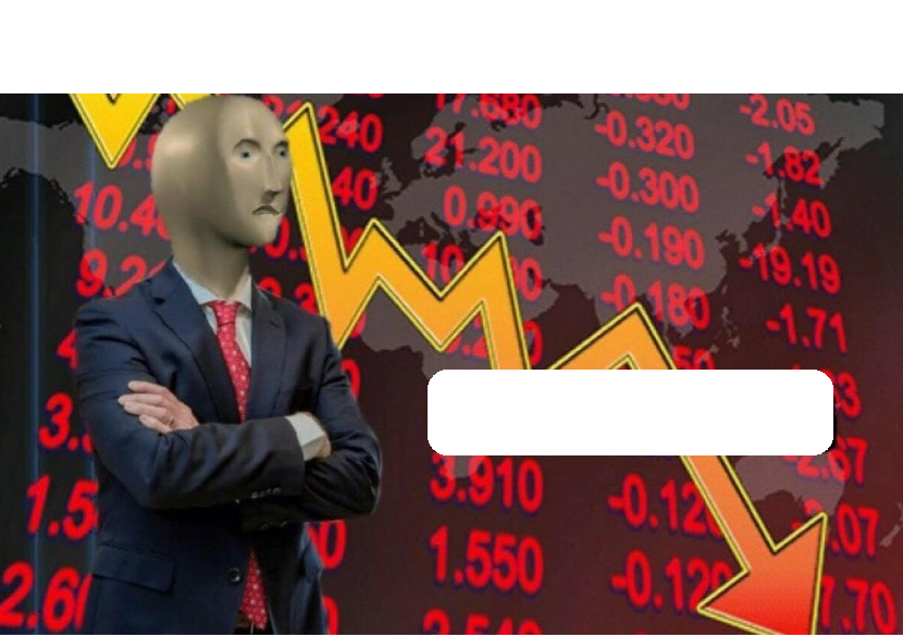 Not Stonks Blank  meme template