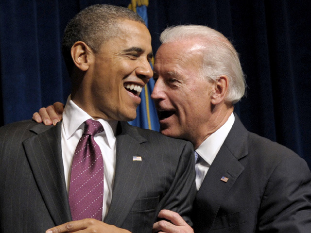 Obama & Biden laugh  meme template
