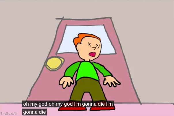 Oh my god oh my god im gonna die im gonna die Pico  meme template