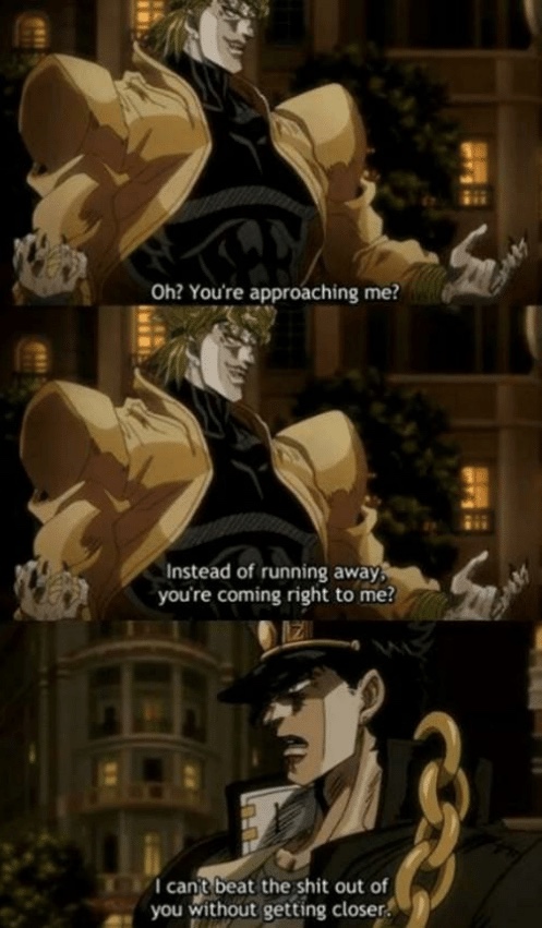 Oh, you’re approaching me?  meme template