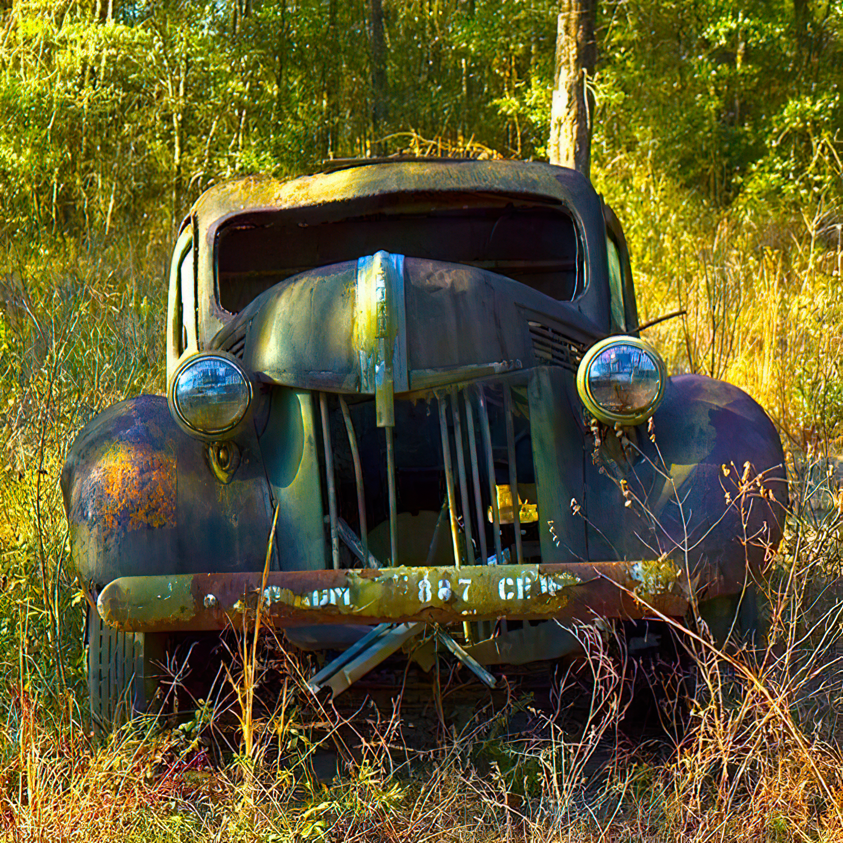 Old Wrecked Car  meme template