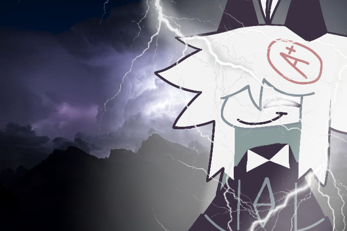 Oliver with lightning strikes meme template