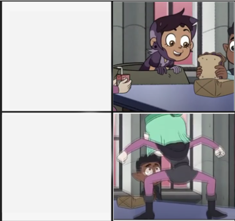 Owl House Unexpected Amity  meme template