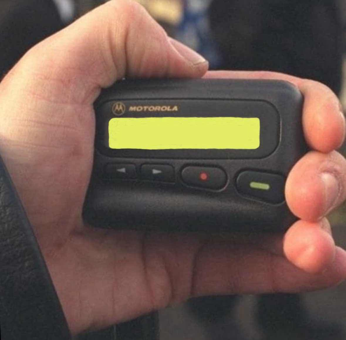 pager in hand meme template