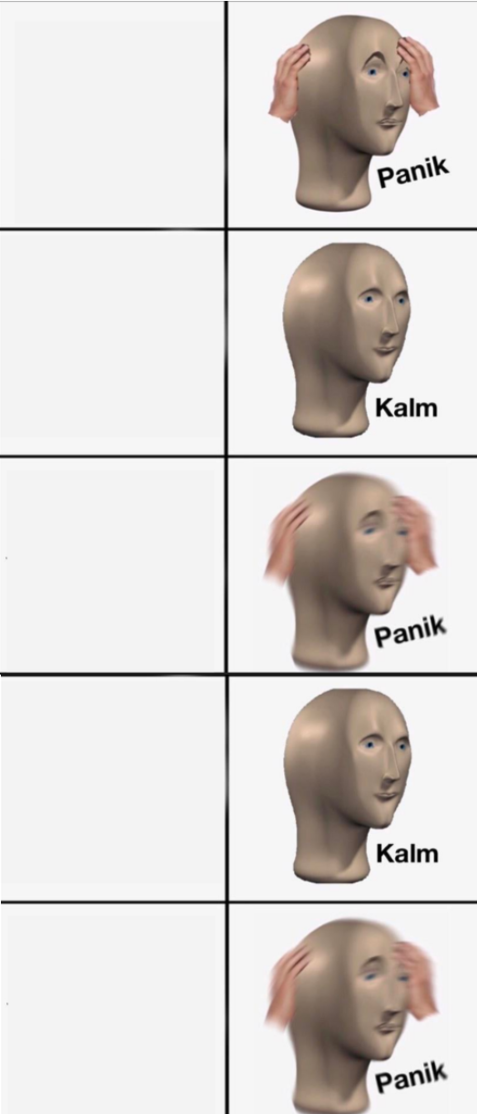 Panik 5 panel  meme template