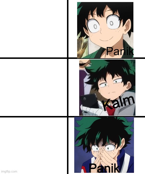 Panik Deku  meme template