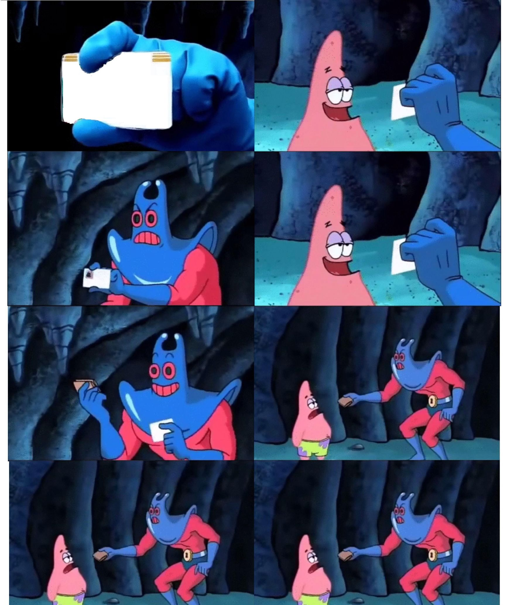 Patrick Star's Wallet  meme template