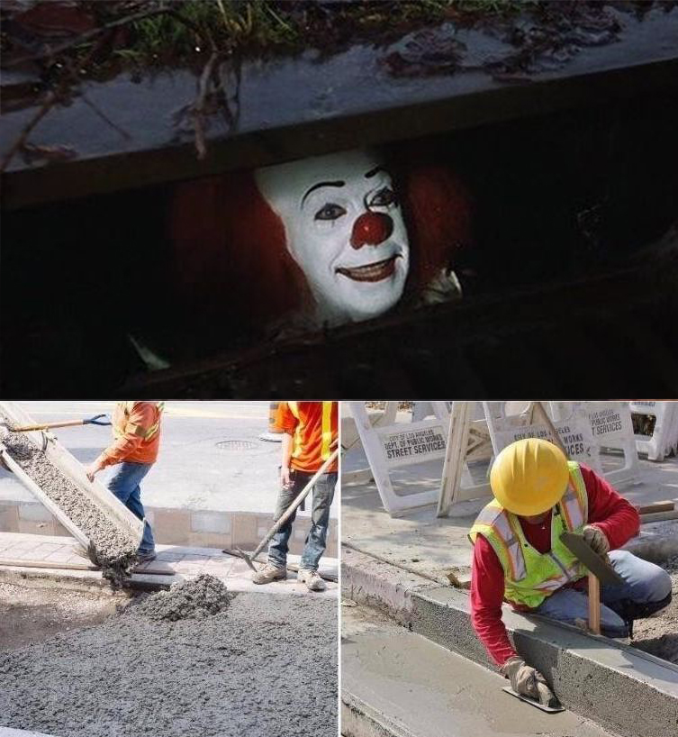 Pennywise sewer nope  meme template