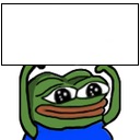 Pepe holding sign meme template