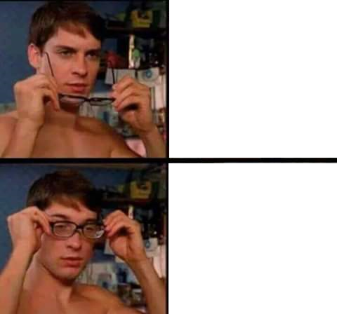 Peter Parker's Glasses  meme template