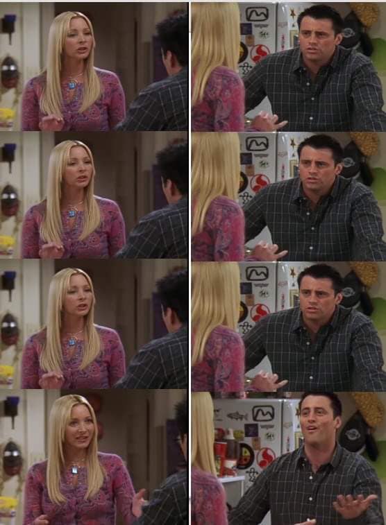 Phoebe Joey meme template