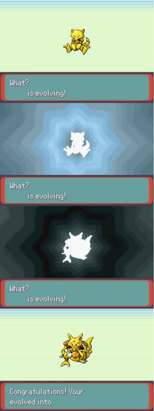 Pokemon Evolving  meme template
