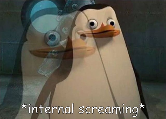 Private Internal Screaming meme template