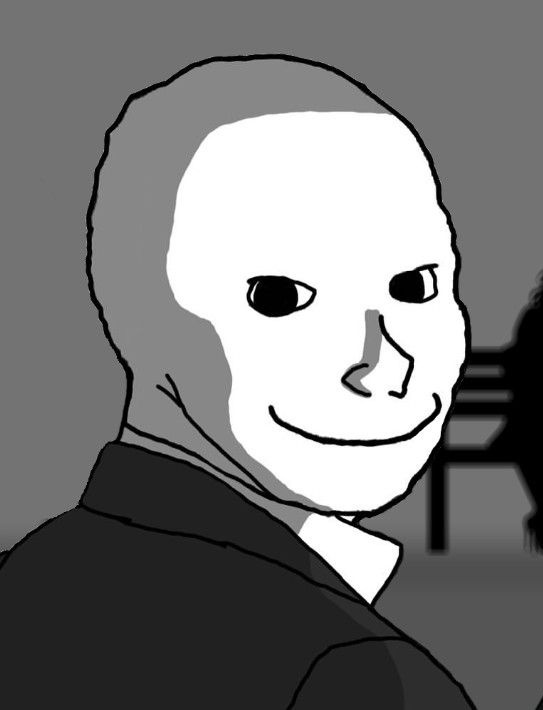 psycho wojak meme template