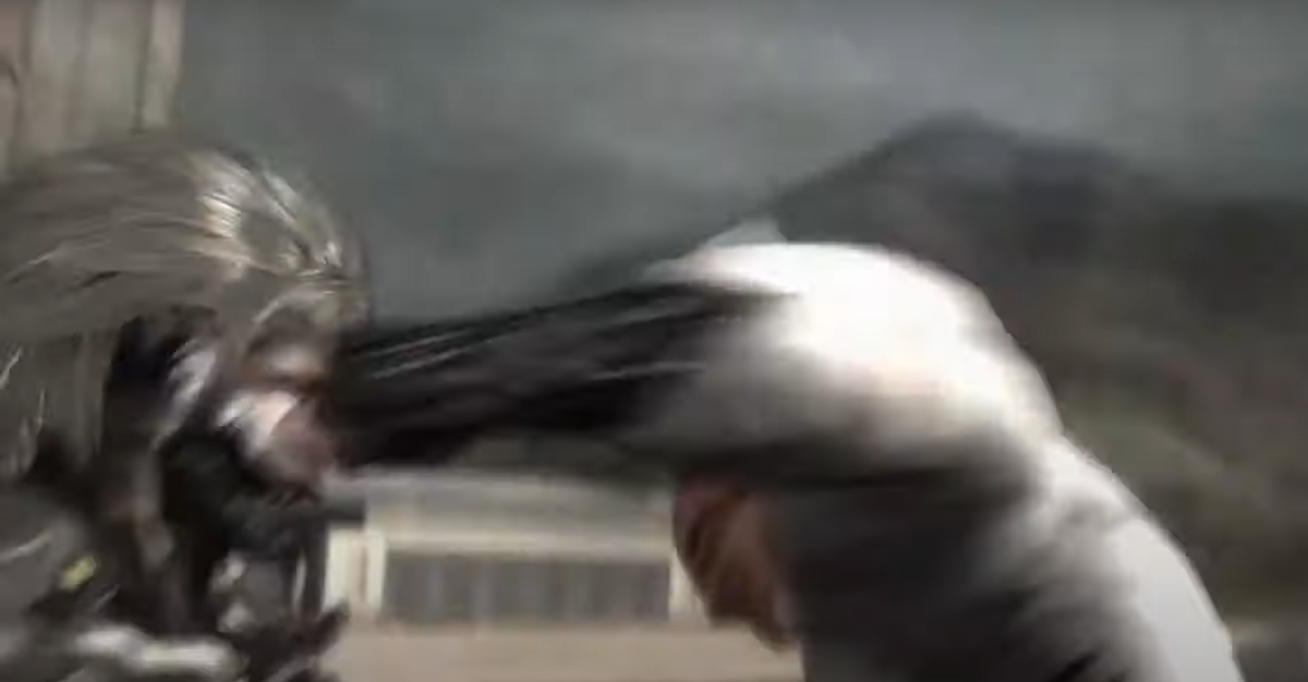 Raiden getting punched  meme template