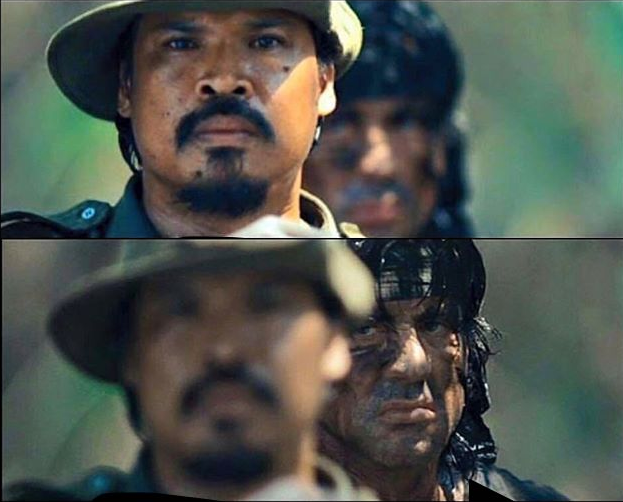 Rambo mad  meme template