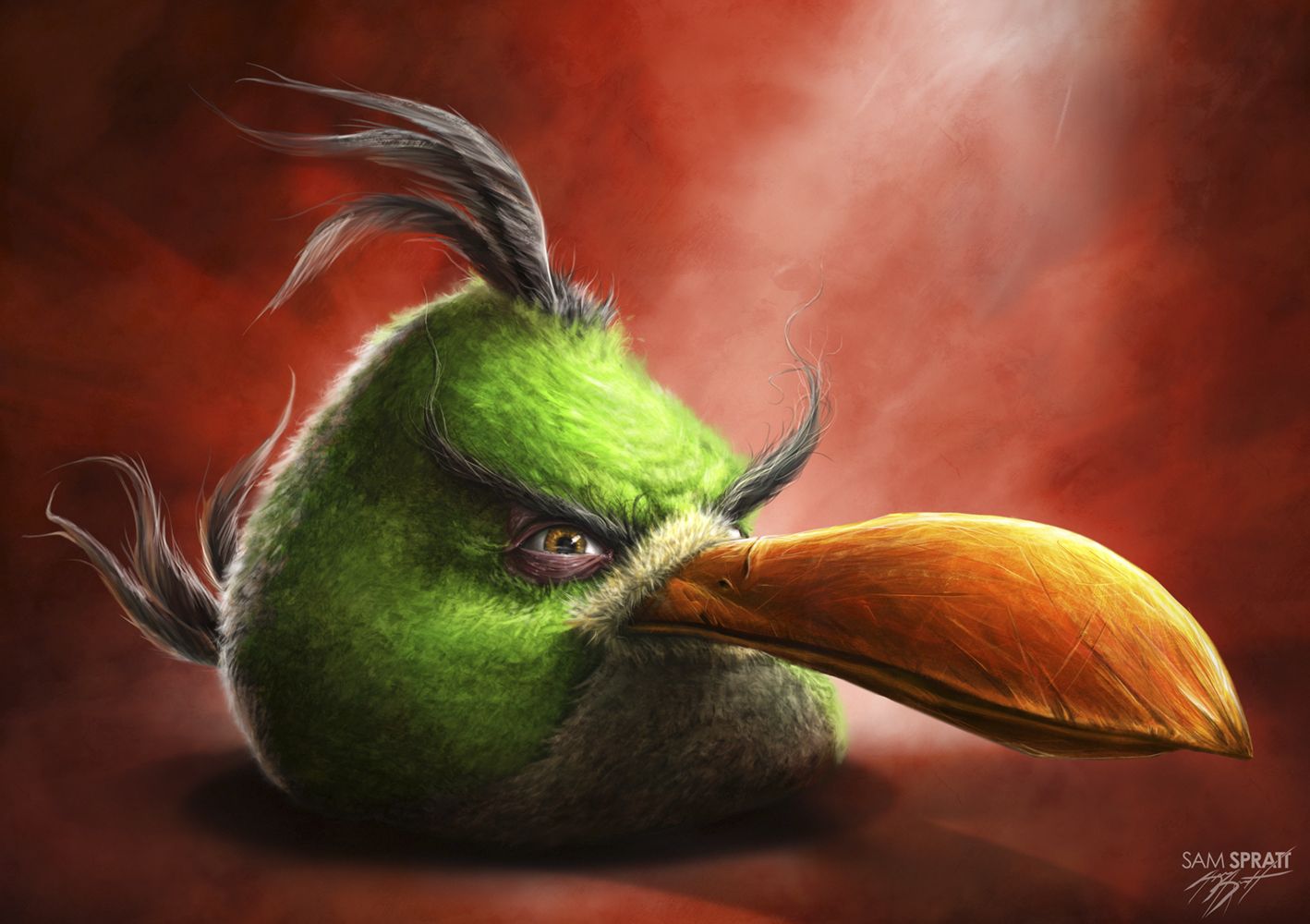 Realistic Angry Bird  meme template