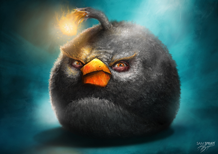 Realistic Bomb Angry Bird  meme template