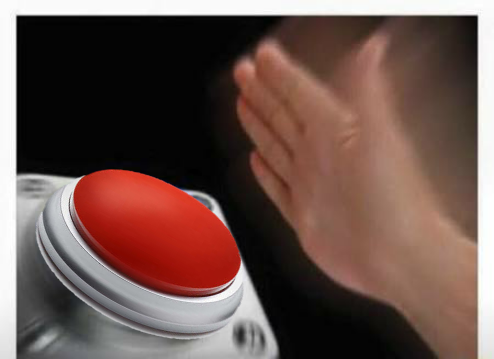 Red Button Hand meme template