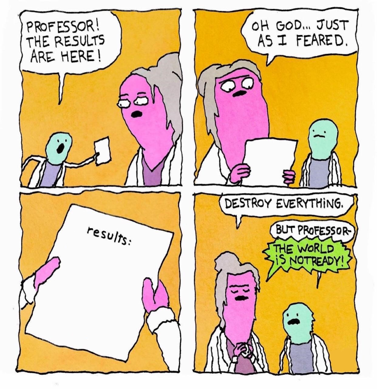 results are in  meme template