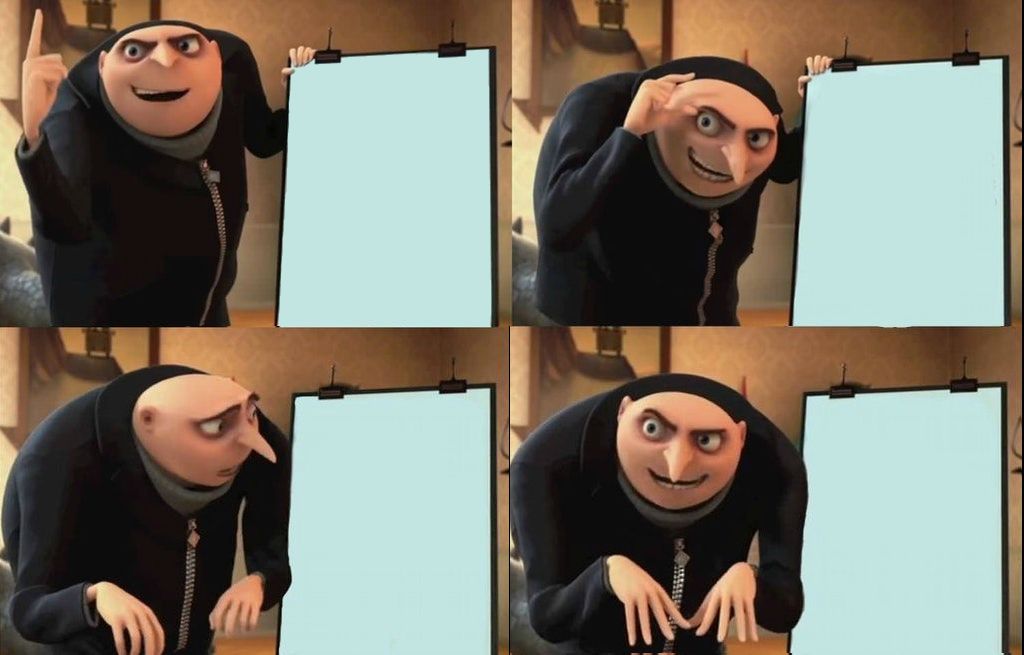 Reversal Gru plan  meme template