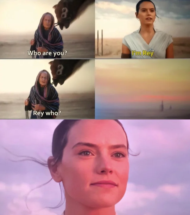 Rey Who?  meme template