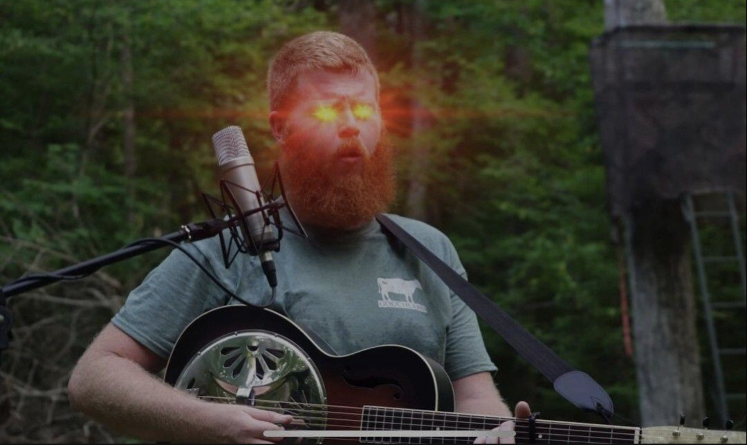 Rich men North of Richmond Laser eyes meme template