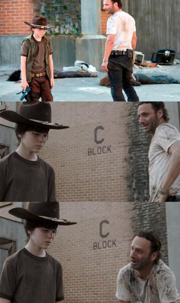 Rick and Carl 3 meme template