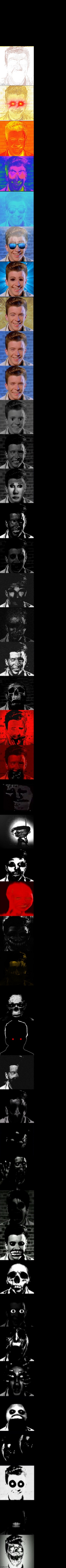 Rick Astley Becoming Uncanny Ultra Extended  meme template