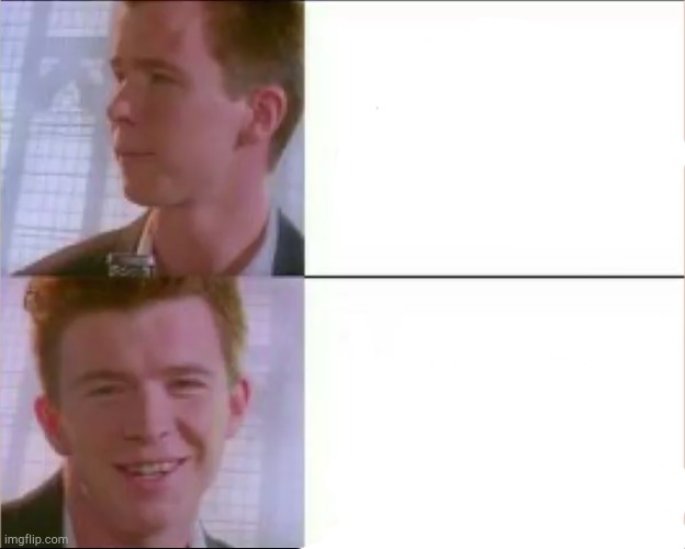 Rick astley's likeness  meme template