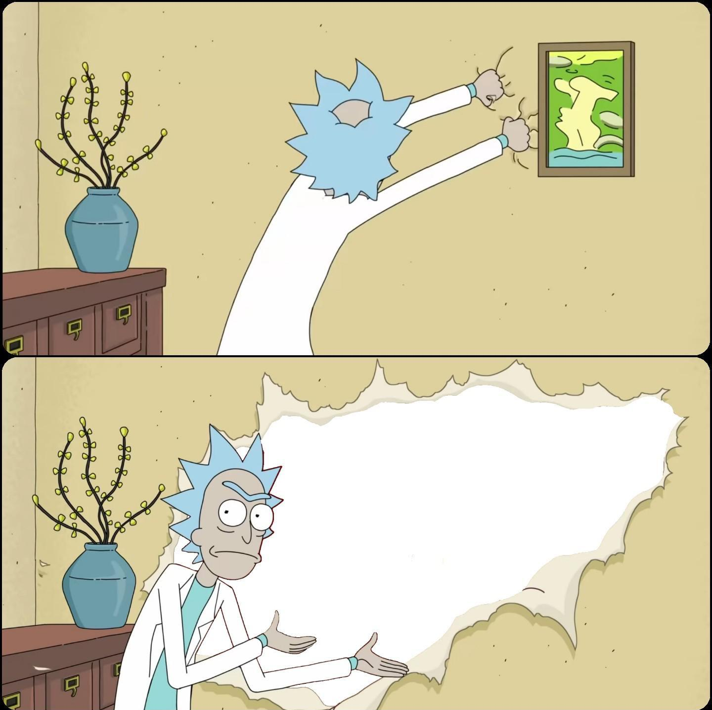 Rick Rips Wallpaper  meme template