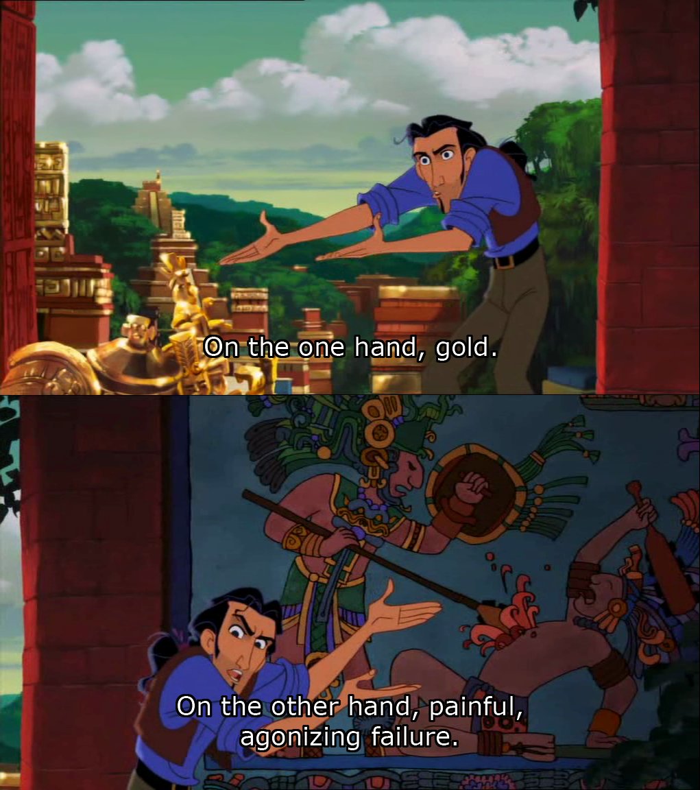 Road To El Dorado Gold And Failure  meme template