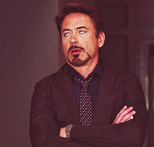 Robert Downey Jr rolling eyes  meme template