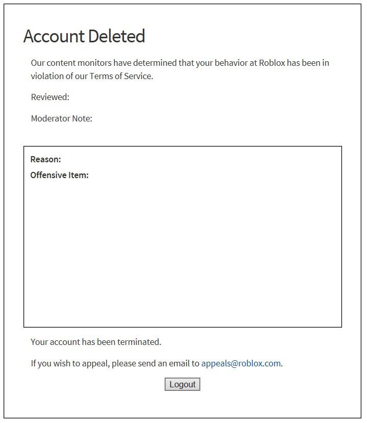 ROBLOX Banned  meme template